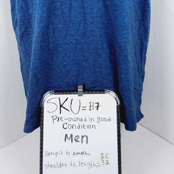Banana Republic Men's Blue Heather Collared Short Sleeve Polo Shirt Size XL Tall - Picture 9 of 9